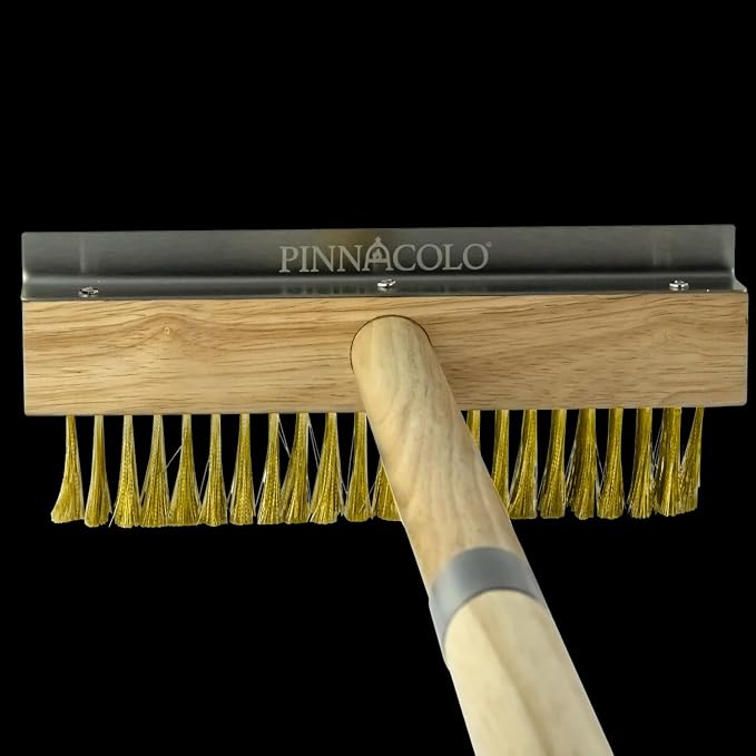 Premium Wooden Broom with Wire Bristle - Heavy Duty Cleaning Tool for Outdoor and Indoor Use, Perfect for Patio, Garage, and Kitchen
