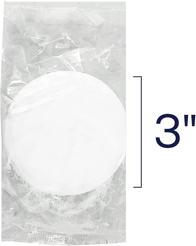 HTH 42053W Pool Care 3" Chlorine Tabs Advanced, Individually Wrapped Tablets - Swimming Pool Sanitizer with Clarifier & Algaecide, Destroys Bacteria & Algae, Delivers Clear Water All Season, 8 lbs