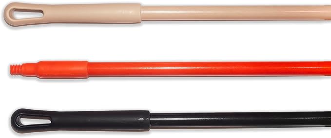 SPARTA Fiberglass Broomstick Replacement Broom Handle with Acme Threaded Tip for Industrial Cleaning Tools, Fiberglass, 60 Inches, Tan