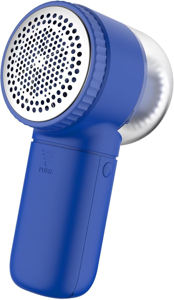 Fabric Shaver Electric Lint Remover Rechargeable Sweater Shaver Dual Protection Removable Bin Easy Remove Fuzz Lint Pills Bobbles FSER001