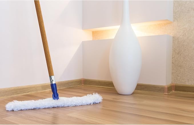 Commercial Products 54-inch Replacement Wood Broom Handle with Threaded Metal Tip and Lacquered for Floor Cleaning Sweeping in Home and Office (Pack of 2)