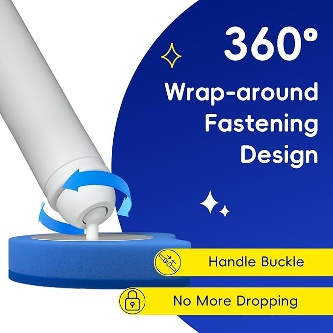Newlonis® Disposable Toilet Brush Refills, 48 Pcs Cleaning Scrubbers, Not Compatible with Other Brands