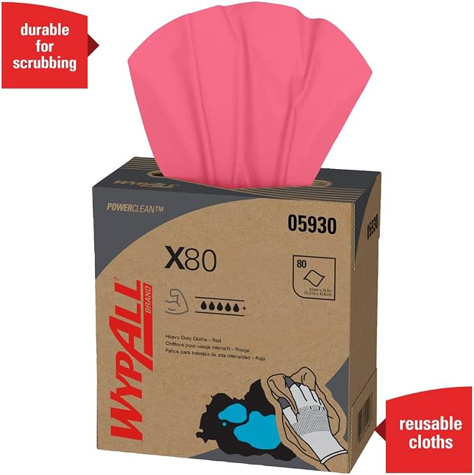 WypAll X80 Towels Model Code: AE - Price is for 1 Case, 5BOX/CASE (part# 05930)