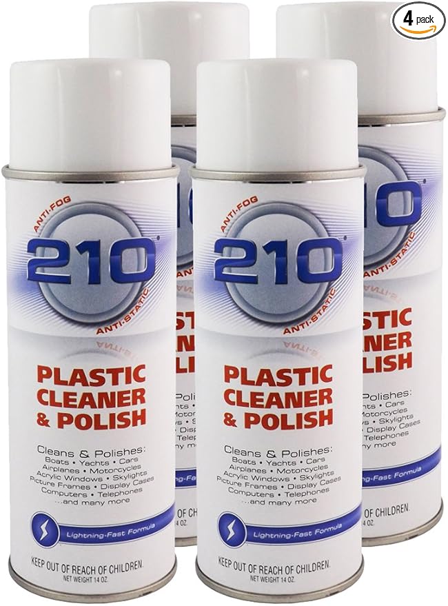 23304C-4PK 210 Plastic Cleaner/Polish Aerosol - 56 fl. oz., 4 Pack