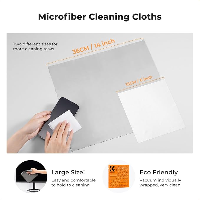 K&F CONCEPT 25-1 Professional Camera Cleaning Kit for DSLR Cameras with Full Frame Sensor Cleaning Swabs/60&20ML Lens Cleaner/Cleaning Wipes/Camera Blower/Lens Brush/Microfiber Cloths/Carrying Case