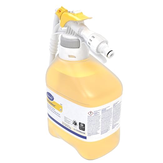 Diversey Prominence HD Floor Cleaner, RTD Conc, 5 L | Removes Soils and Oils, Fast Emulsifying Action, Film Free Drying, No Rinse Required, Daily Maintenance Use
