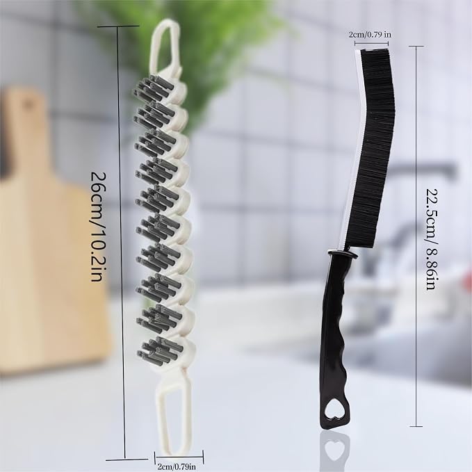 6PCS Crevice Cleaning Brush Bendable Cleaning Brush for Household Use Bathroom Kitchen