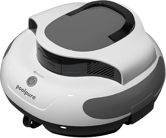 POOLPURE Cordless Robotic Pool Cleaner – Self-Parking Automatic Pool Vacuum for Up to 40 ft Inground & Above-Ground Pools, Dual 35W Motors, Up to 120-Min Runtime 2026
