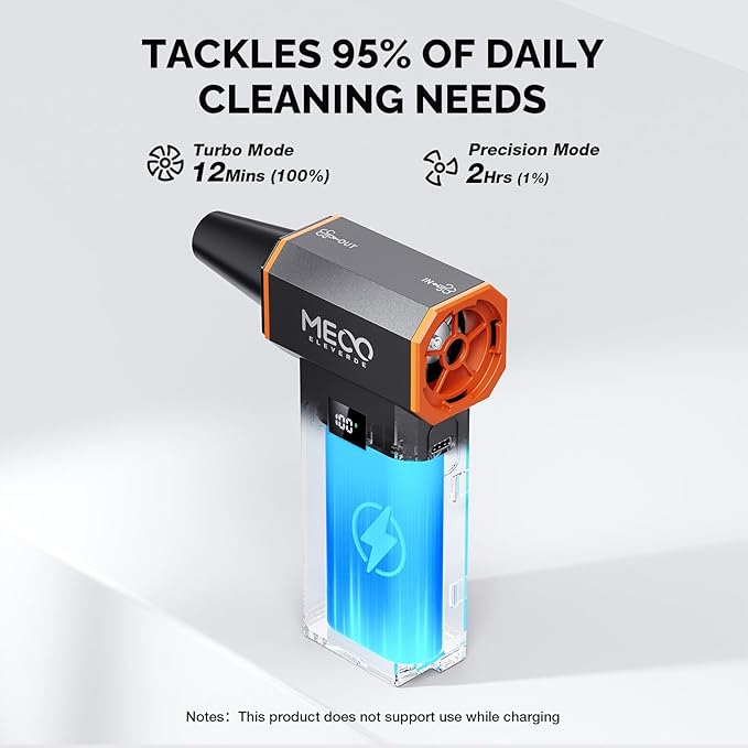 Electric Air Duster 220,000 RPM 100 Stepless Levels, Brushless Motor & LED Display Cordless Air Duster with Cleaning Kit, Mini Dust Blower for PC, Keyboard, Car, Home & Outdoor