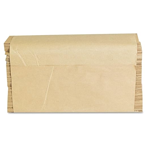 GEN 1508 Folded Paper Towels, Multifold, 9 x 9 9/20, Natural, 250 Towels per Pack (Case of 16 Packs)