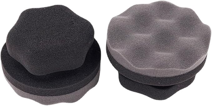 Car Tire Waxing Sponge Double Sided Applicator for Long Lasting Shine ()