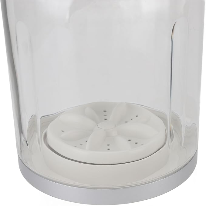 Mini Washing Machine,10W Portable Washer, Silent Powerful Compact Washer for Underwear, Socks, Baby Clothes, Travel, Camping RV, Type C Charging One Button Operation