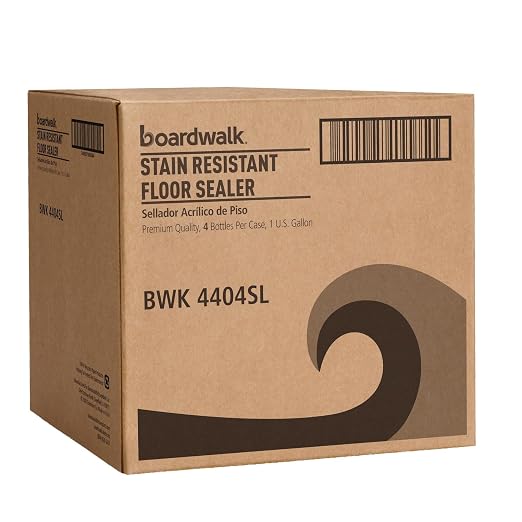 Boardwalk Stain Resistant Floor Sealer, 1 gal Bottle, 4/Carton