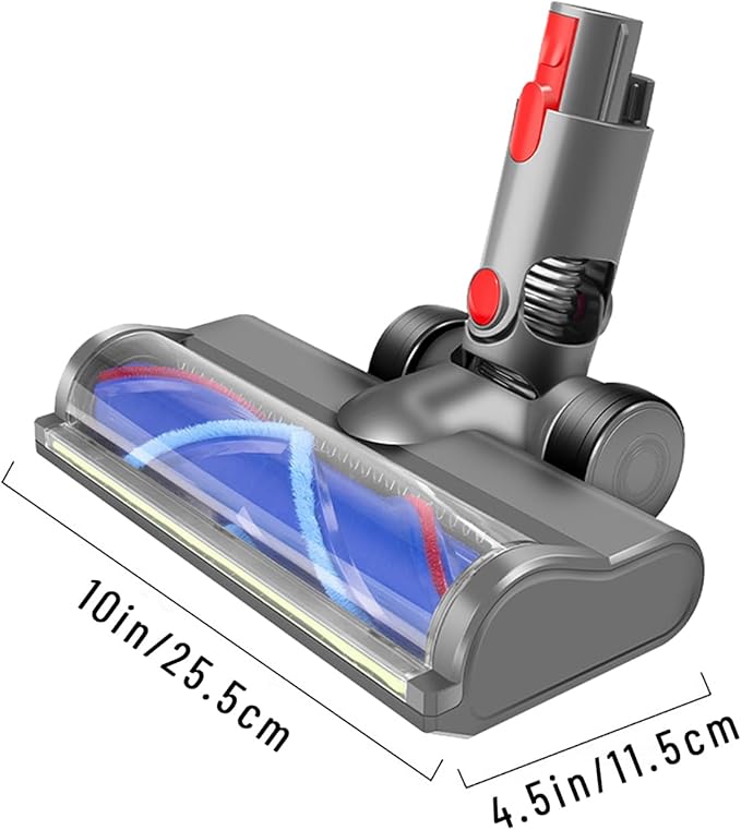 V-Shape Cleaner Head for Dyson V15 V11 V10 V8 V7 Gen5 G5 Animal Absolute - Full-Area Green LED, One Head for Hardwood and Short-Pile Carpet, Anti-Tangle Quick-Release Replacement Part