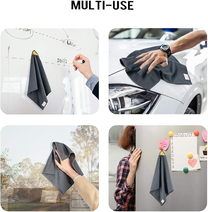 LOUKIN Whiteboard Cleaning Bundle | Whiteboard Cleaning Wipes(100 Wipes) 3 Pack& Magnetic Whiteboard Cleaning Cloth 2 Pack & Non-toxic Whiteboard Cleaner (3.4 fl oz)
