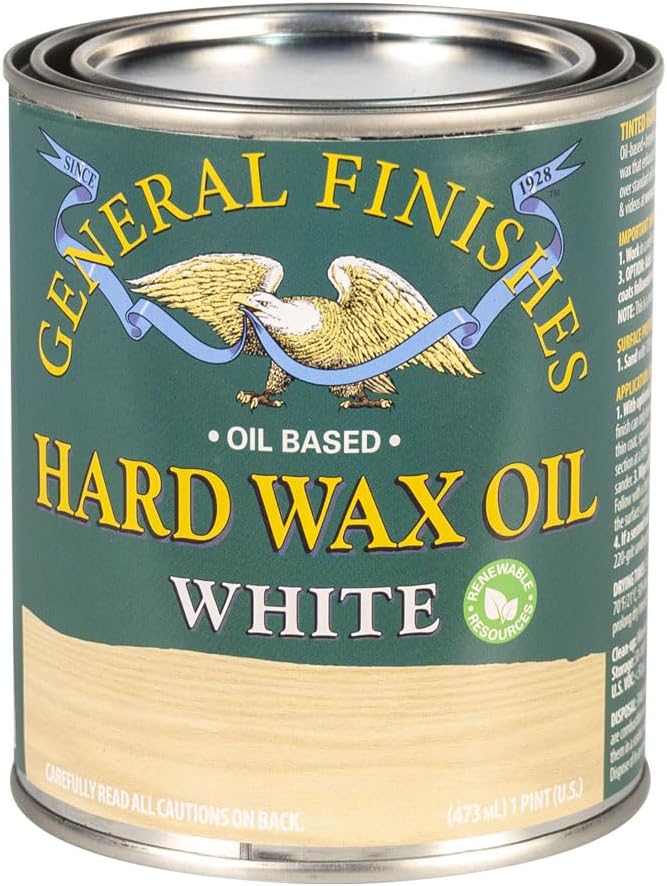 General Finishes Hard Wax Oil, 1 Pint, White