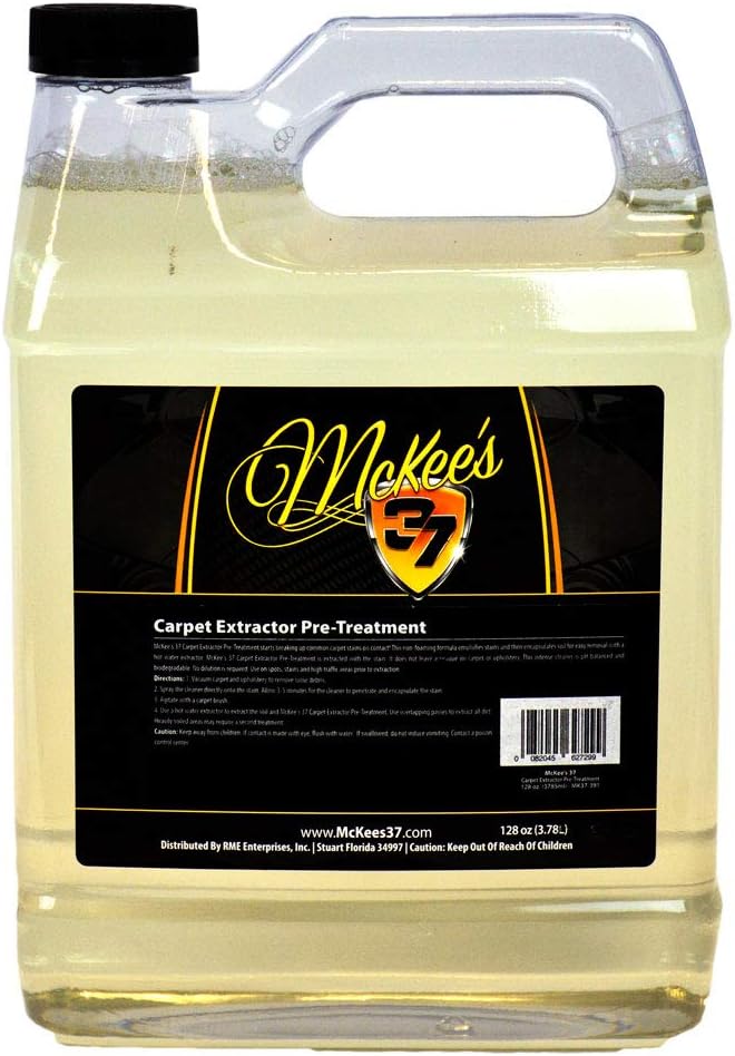 McKee's 37 MK37-391 Carpet Extractor Pre-Treatment, 128 oz.