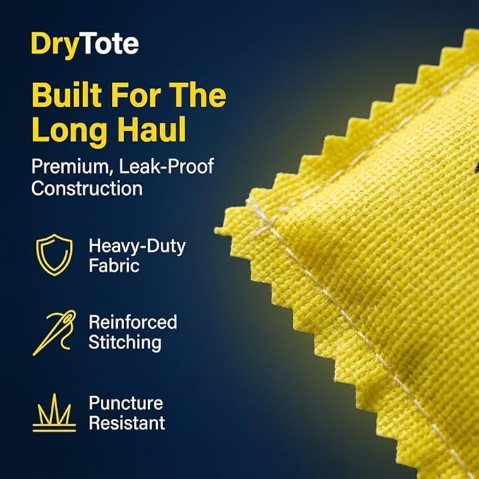 DryTote Rechargeable Desiccant Packs (5 Pack), Silica Gel Moisture Absorber for Storage Bins & Totes, Color-Change Indicator, 100g, Yellow