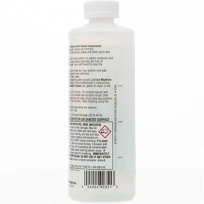 Ice Machine Cleaner,16 Ounces, Designed to Remove Scale & Lime Deposits, Food-Grade Liquid, Most Effective Food Grade Liquid Descaler, Made in USA (90-351)