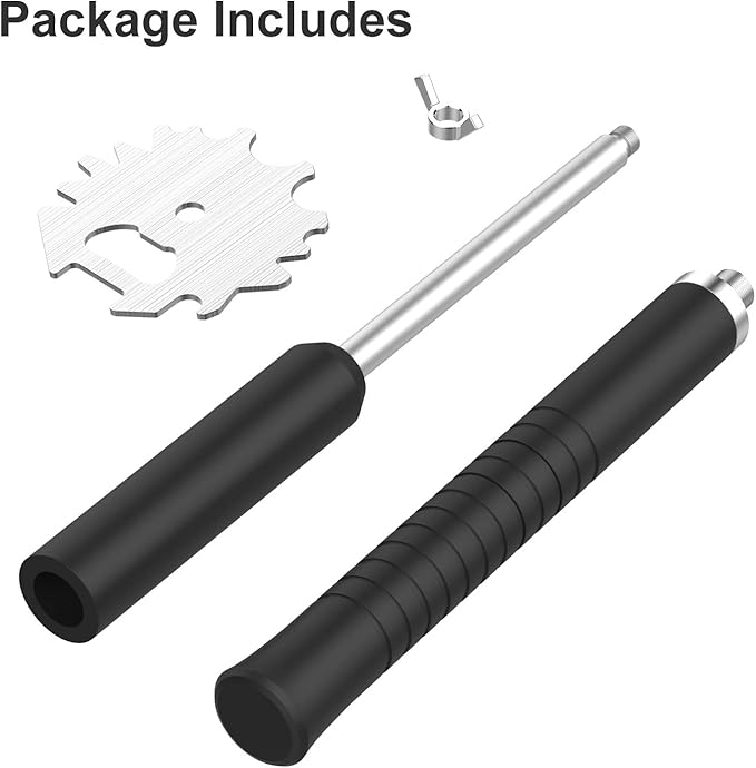Universal BBQ Grill Scraper for Hot Grill Grates- 16.5 Inch Long Handle Barbecue Grill Cleaner with Stainless Steel BBQ Cleaning Tools Fit Most Grills