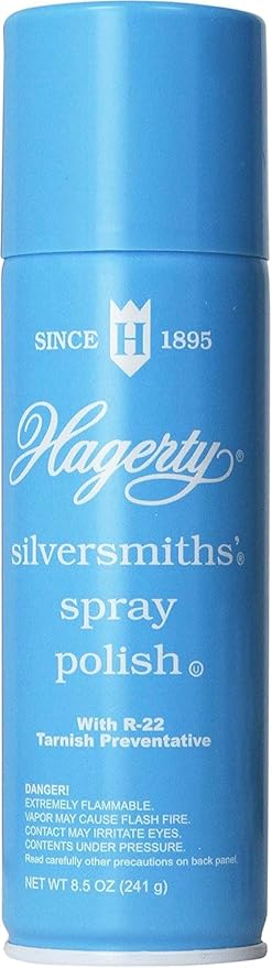 Hagerty Silversmiths Aerosol Spray Polish, Unscented 8.5 Oz (Pack of 2)