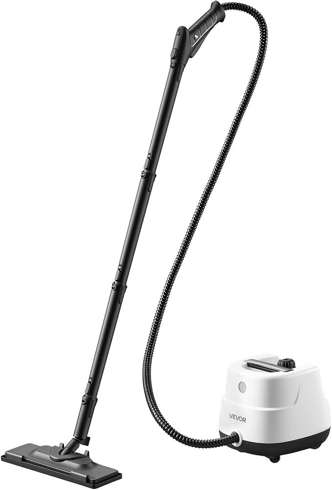 VEVOR Steam Cleaner, 34 oz Tank, Steamer for Cleaning with 20 Accessories, Extended Power Cord and Hose, Portable Handle, Fast Heating, Powerful Canister Steam Cleaner for Home, Car Detailing, Floors