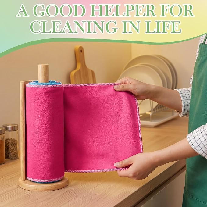 36 Pack Reusable Cleaning Cloths Washable Cotton Kitchen Towels for Home(Bright Style,Multicolored)