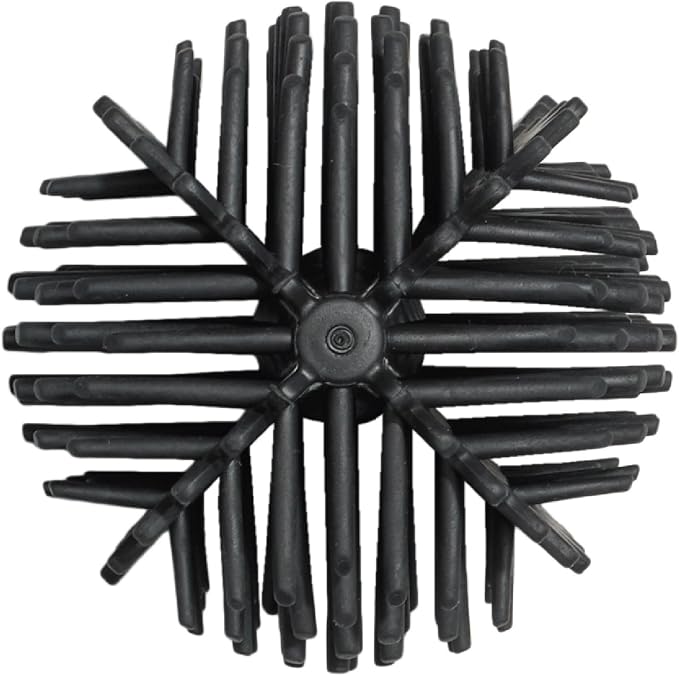 ReBorn Recycled Toilet Brush - Bathroom Toilet Bowl Brush & Holder - Anti Drip 360° Hourglass Brush Head - Closed Fit Storage Cover - Replaceable Heads - Made in Britain (Graphite Black)