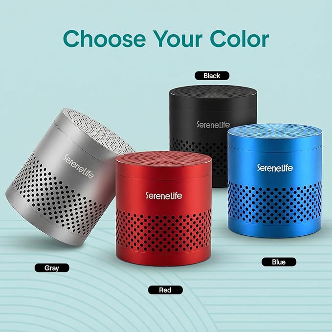 SereneLife Fridge Deodorizer & Odor Eliminator, Multi-Use Refrigerator Deodorizer Aluminum Pod for Freezer, Closet, Car, Shoes & Enclosed Spaces, Compact, Reusable & Lasts Up to 10 Years (Blue)