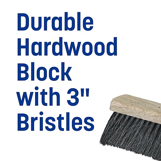 SPARTA Flo-Pac Horsehair-Blend Blend Sweep, Floor Sweep for Cleaning, 24 Inches, Black