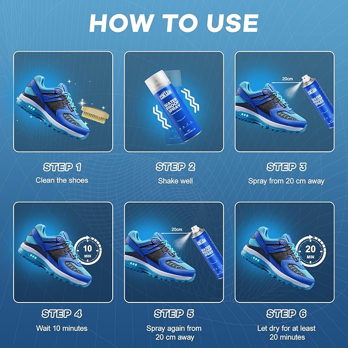 15.55 OZ Shoe Waterproof Spray, Rain & Stain Nano Repellent for Suede, Sneaker, Canvas, Fabric Shoe Protector Spray