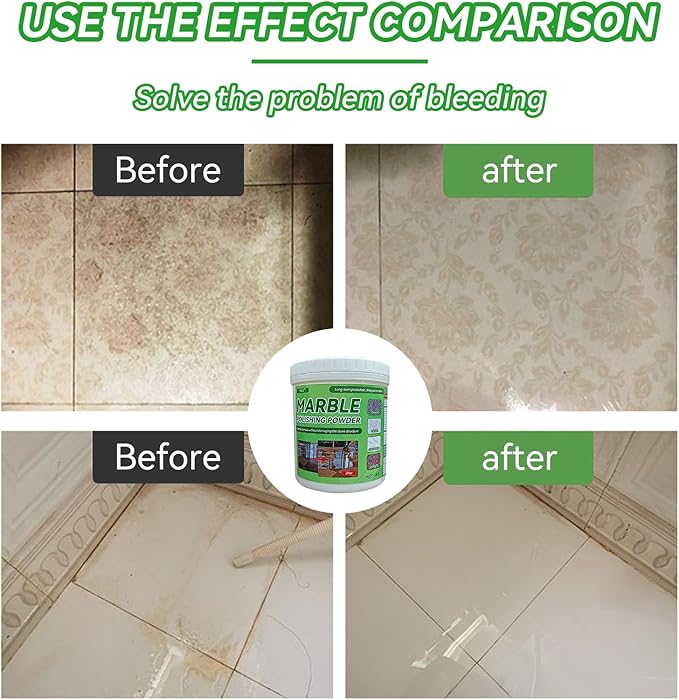 Marble Polishing Powder Natural Stone Cleaner Kitchen Worktops Polishing Powder | Suitable for All Kinds of Stone Polishing - Marble Polishing Treatment for Restoring Shine (1KG)