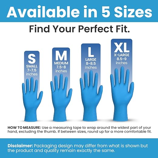 SAFEWAY USA Disposable Vinyl Medical Gloves Bulk — Non-Latex, Powder-Free, Multi-Purpose Protective Professional Gloves for Household Chores, Nursing, Hospital, Lab Work and More — (2000 pcs, Medium)