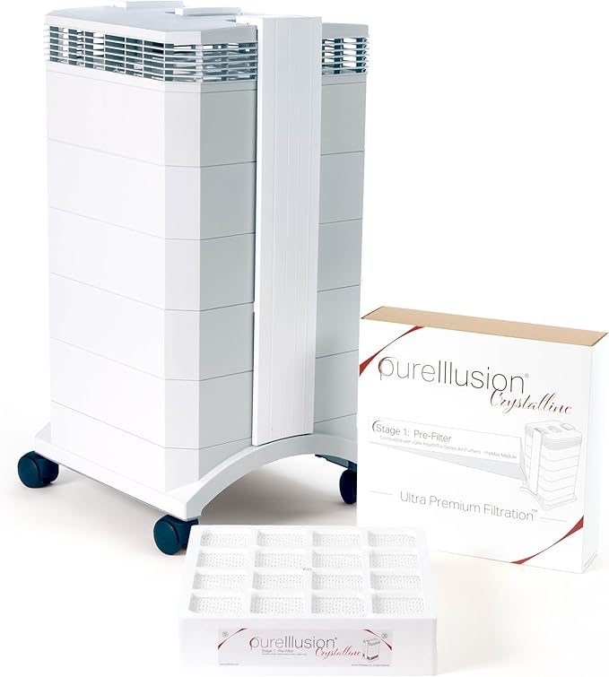 PureIllusion Scientifically Tested PreFilter for IQAir HealthPro Series Air Purifier - Ultra Premium Filter fits PreMax Module - Genuine Crystalline Pre Filter