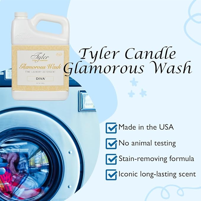 Tyler's Diva Glam Wash Laundry Detergent, 64 Fl oz (Pack of 1) ILIOS Packaging.