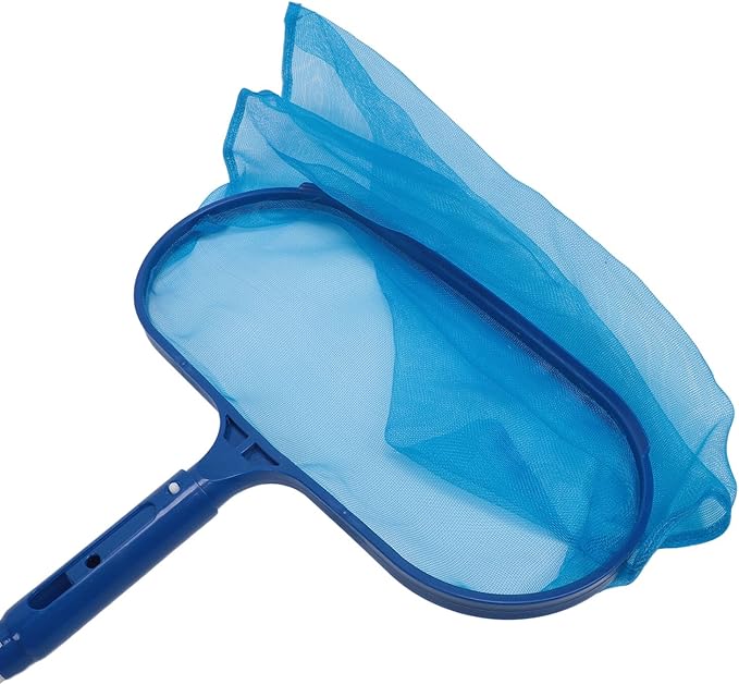 Swimming Pool Cleansing Kit, Fine Mesh Pool Cleaner Tool, Leaf Skimmer Net with 4 Poles for Above Ground or In ground Swimming Pools