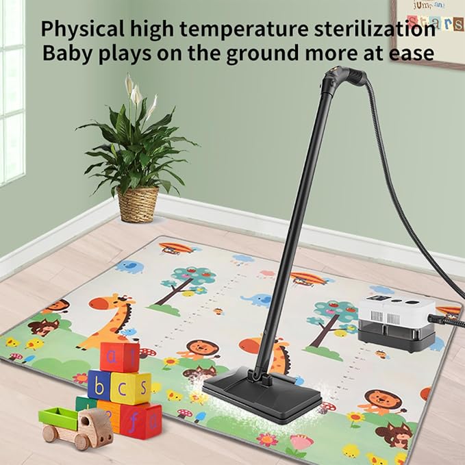 Steam Cleaner with 24 Accessories Steam Mop with 5M Extra-Long Power Cord for Home Chemical-Free Heavy Duty Steamer for Cleaning Floors, Tile, kitchen, Grout and Car (White)