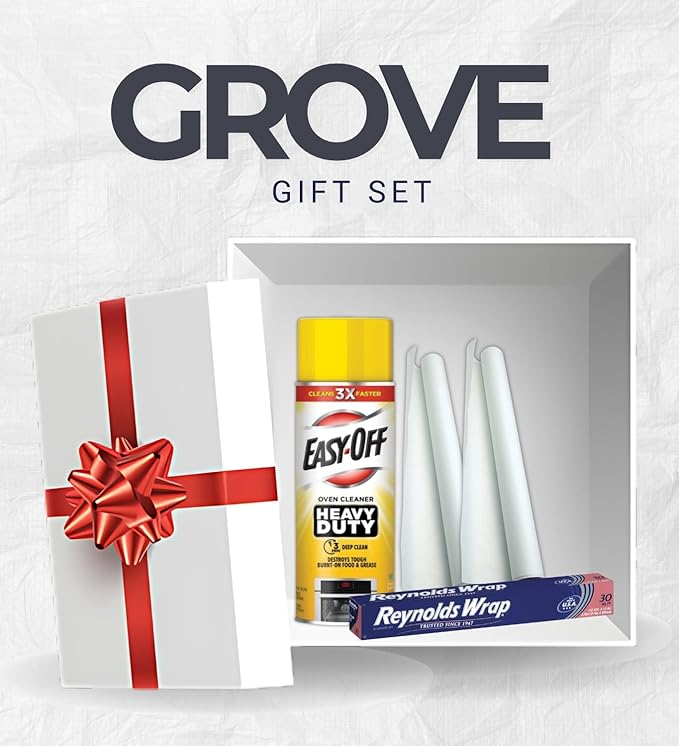 Easy-Off Heavy Duty Oven Cleaner 14.5 oz Spray Bundle with 2x Fox Run 15 in. W Parchment Paper + Reynolds Aluminum Foil Wrap β Ideal for Oven Cleaning, Baking, and Food Prep β Gift Set (4 Items)