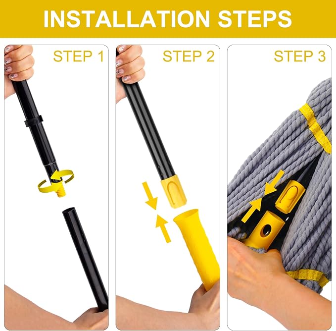 Outdoor Broom & Twist Mop Gray