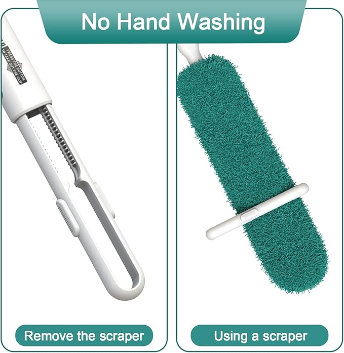 Telescoping Squeegee for Shower and Microfiber Dusters for Cleaning Kit