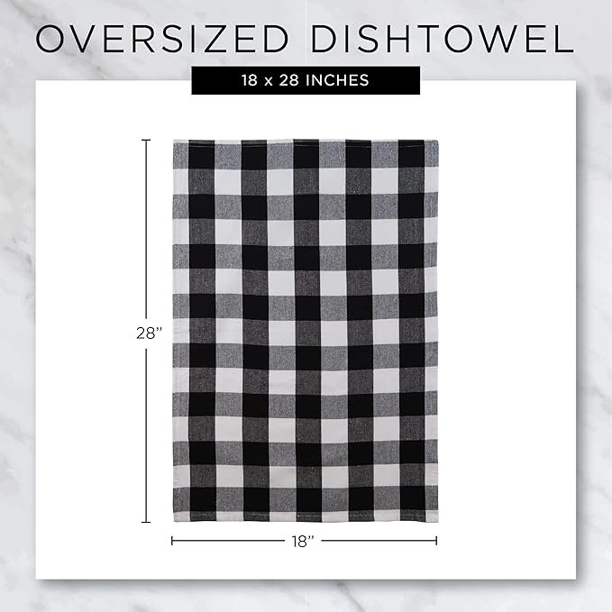 DII Decorative Printed Kitchen Towels Absorbent & Fast-Drying Tea Towel Set, 18x28, Sassy Cocktails, 4 Piece