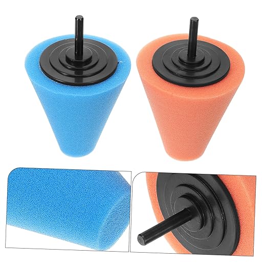 6pcs Drill Buffer Attachment Polishing Sponge Pad for Car Detailing Buffing Discs for Wheel Polishing