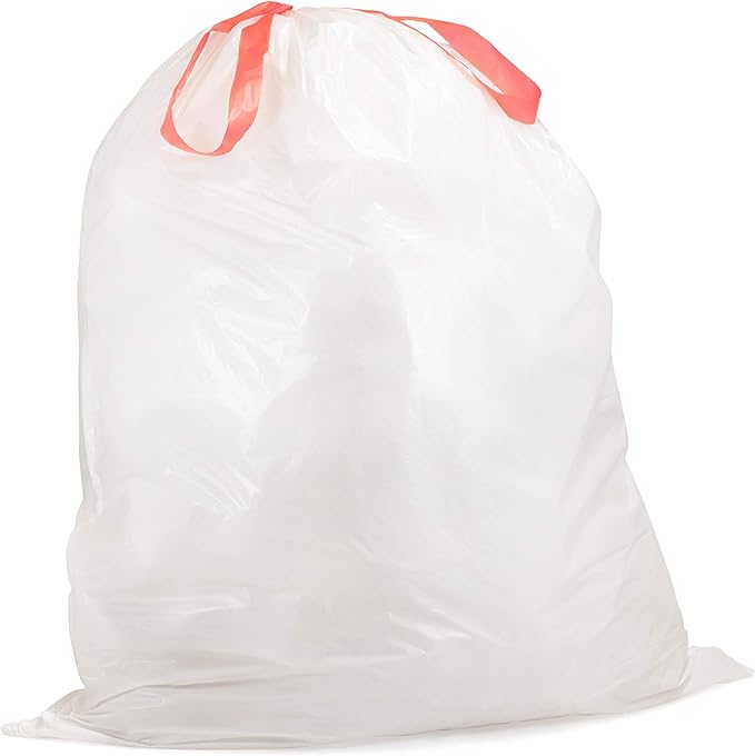QUALIAZERO CITRUS SCENTED 21 Gal / 80 Liter | Drawstring Closure Trash Bag | Heavy Duty (CITRUS, 90 BAGS), WHITE, (L10001C)