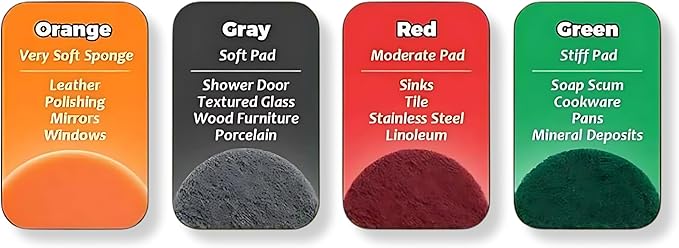 Diamond Shine 21-Piece Drill Power Scrubber Attachment Set – Includes Scrub Pads, Sponges, and Brushes - All Purpose Electric Cleaning Accessories