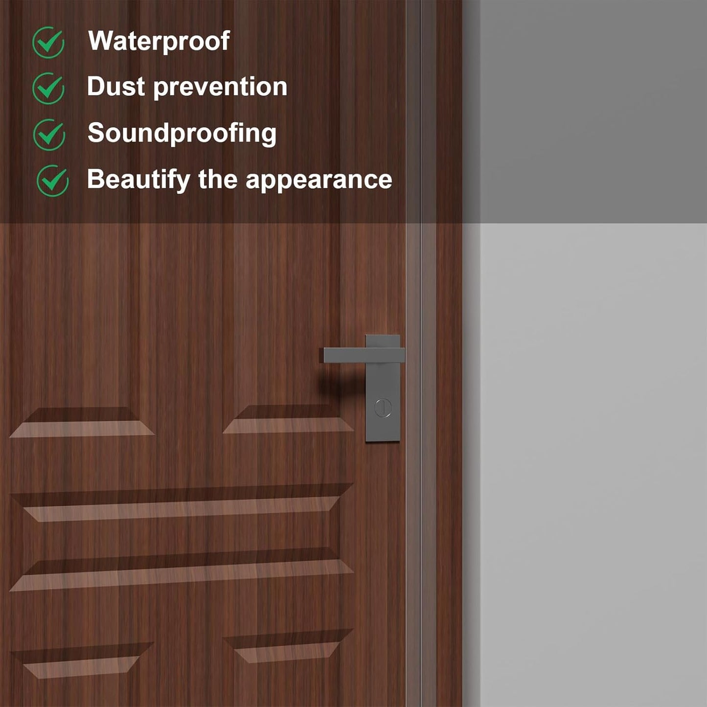 Weather Stripping Door Seal, Silicone Strip for Frame and Gaps Draft Stopper,Glass Shower Door Sweep, Clear, 20 Feet x 3 Inch