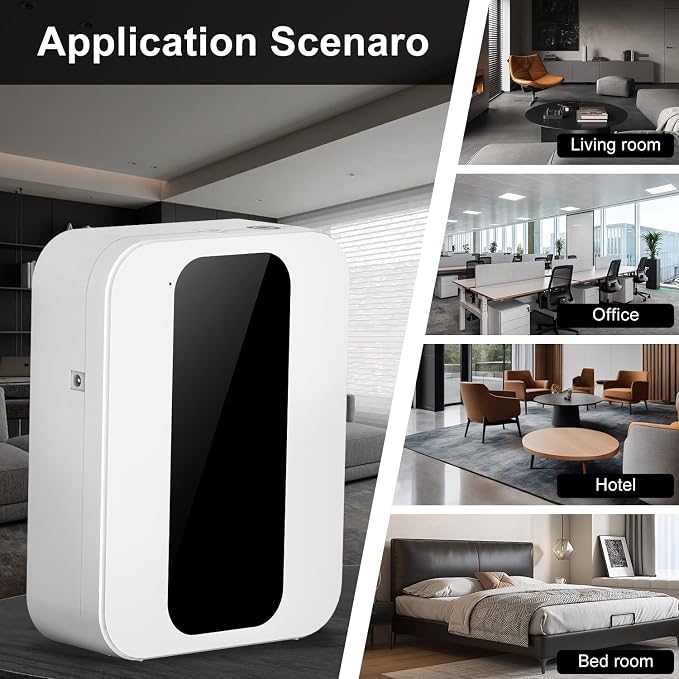 Hotel Scent Diffuser Kit, Includes 2 Premium Oils, House Scent Machine, 500ml Large Capacity Aromatherapy Machine, Cover 3500 Sq.Ft, Waterless Essential Oil Diffusers for Home Large Room, Office-White
