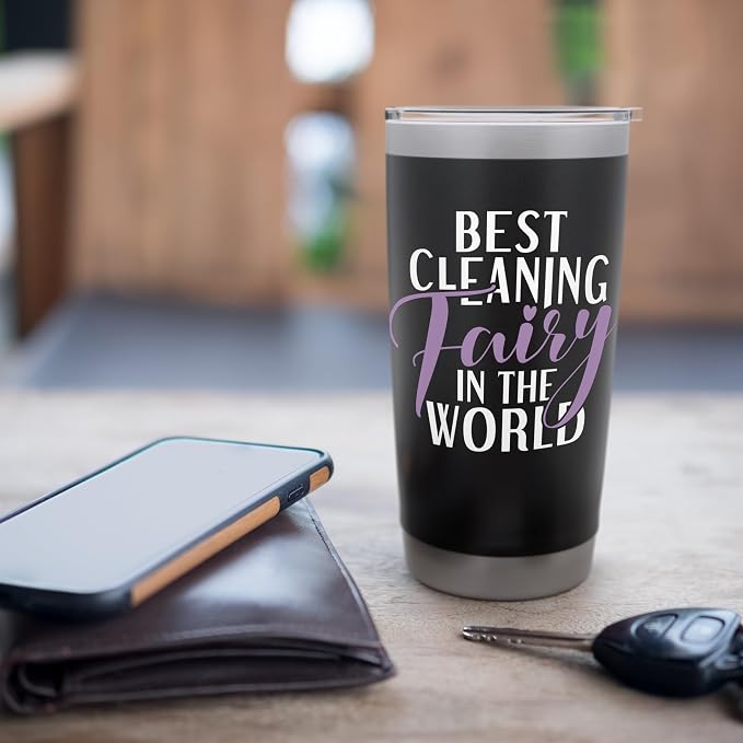 Best Cleaning Fairy in the World Janitor Custodian Stainless Steel Insulated Tumbler