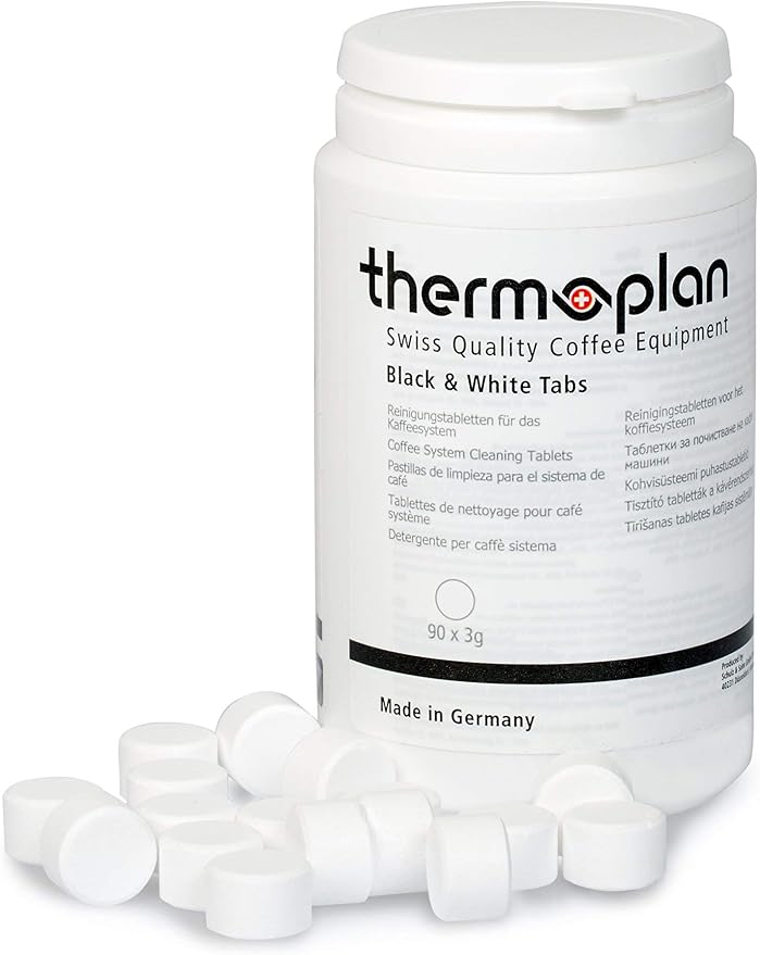Cleaning Tablets for Thermoplan Coffee Machines 90 tabs with 3 g Black & White CT, CTS, CTM, CTMF5, easyline, barbeanie, ONE, Tiger, Tiger Cool