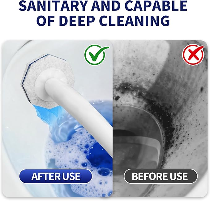 64 Count Toilet Wand Refills for Clorox Toilet Wand,5X Cleaning Power, Extra Thick, Fresh Fragrance,Compatible with Most Toilet Brushes