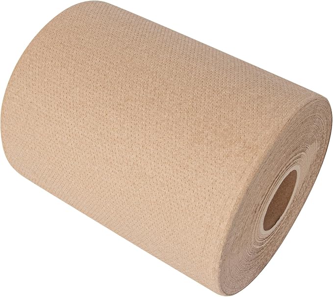 Restaurantware-Paper Towel Roll 600' x 1 Roll Long Paper Towel 8" Wide Hand Towel Roll 1 Ply Universal Dispenser 2" Core Hardwound High Absorbency Everyday Use For Commercial Washroom Kraft